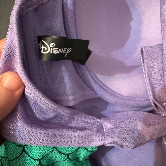 Disney Purple and Green Mermaid One Piece Swimsuit - Picture 3 of 4